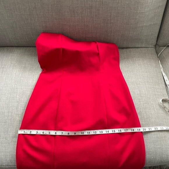 Talbots Red Sleeveless Classic Career Sheath Dress Women's Size 6 Square Neck - Picture 7 of 8